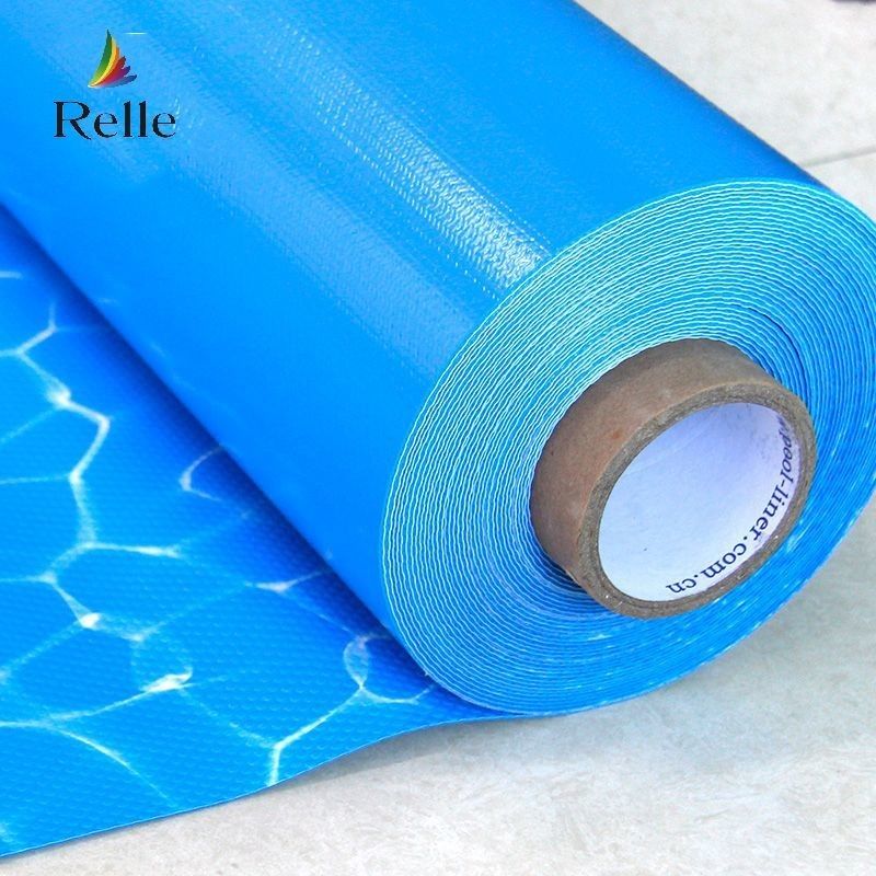 Ocean Blue PVC Pool Liner Anti UV 1,5 мм 1,2 мм Усиленный PVC Liner для бассейна