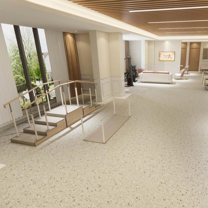 Комплексное напольное покрытие для пожилых людей в домах престарелых – медицинский однородный гигиенический стиль