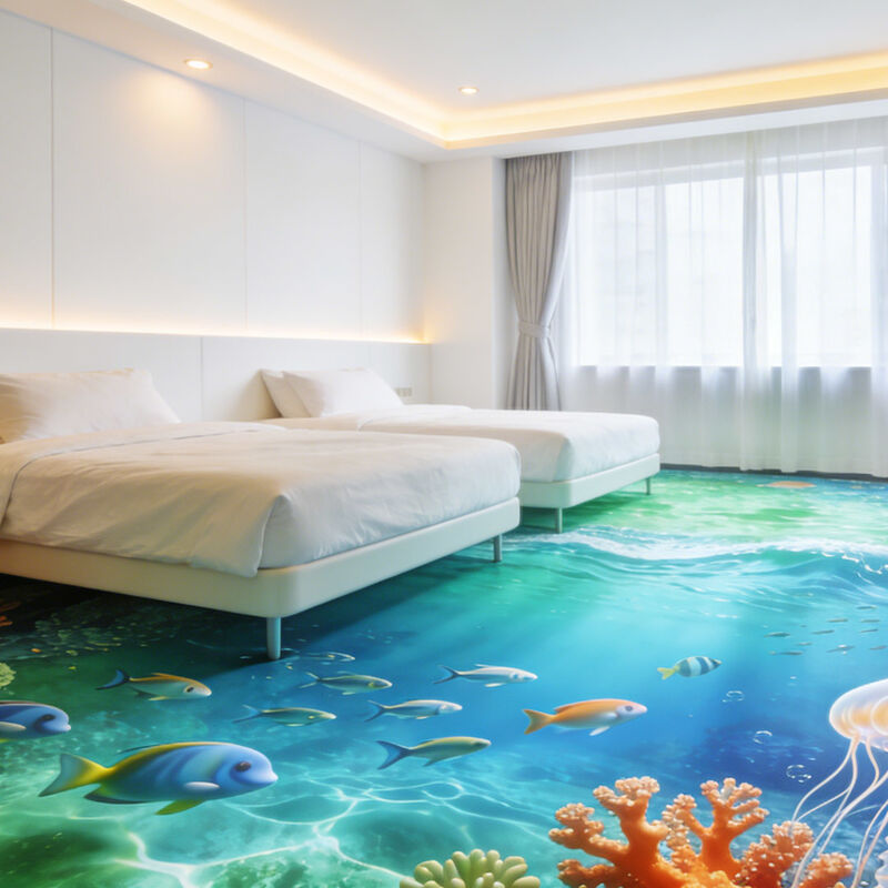 Премиальное индивидуальное 3D декоративное напольное покрытие для тематических комнат