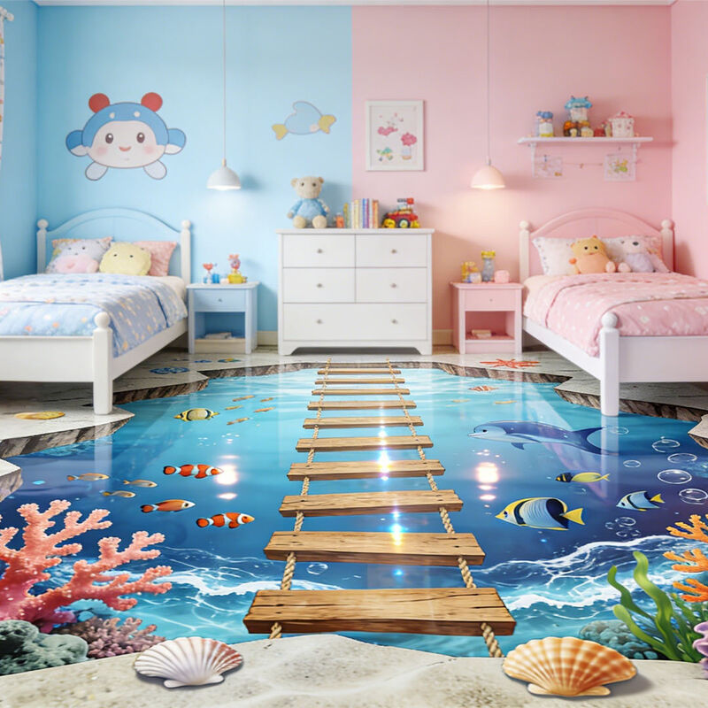 Премиальное индивидуальное 3D декоративное напольное покрытие для тематических комнат