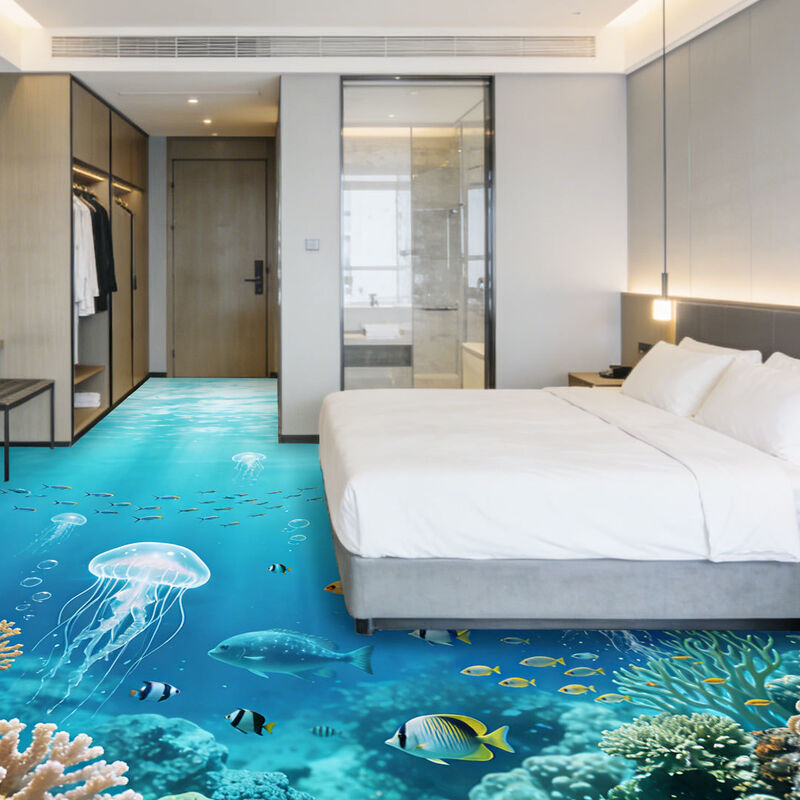 Премиальное индивидуальное 3D декоративное напольное покрытие для тематических комнат